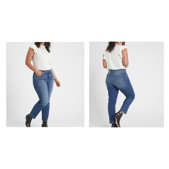 Banana Republic Curvy Low-Rise Medium Wash Girlfriend Jeans - Picture 4 of 5